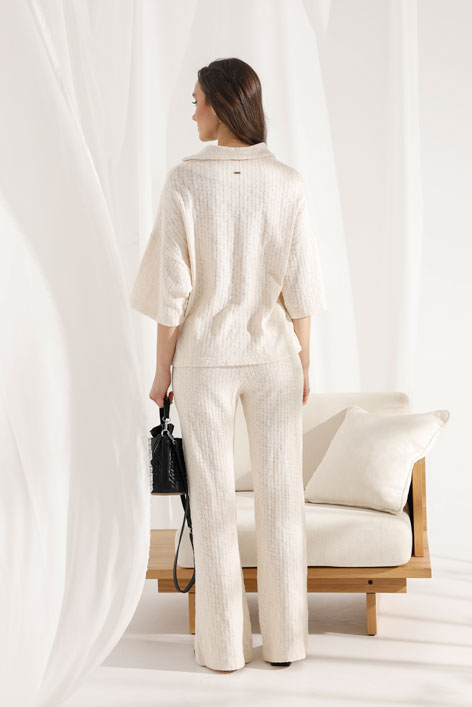 Majica sa kragnom i V izrezom Tiffany Production